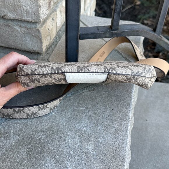 NWT MICHAEL MICHAEL KORS MONOGRAM BELT CROSSBODY BAG LG/XL NEW - Picture 9 of 14